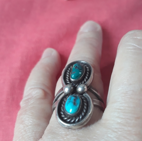 ❤ NATIVE AMERICANO STERLING SILVER RING - Picture 5 of 16